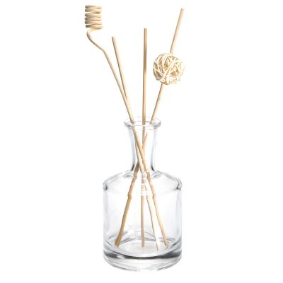 tabletop glass vase aroma fragrance aroma oil reed diffuser glass bottles 250ml glass diffuser bottles wholesale 