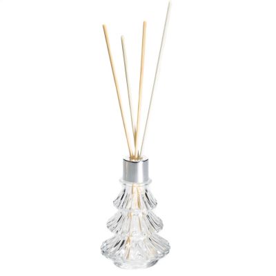 new design aroma reed diffuser glass bottles 70ml Christmas tree shape diffuser bottles unique 