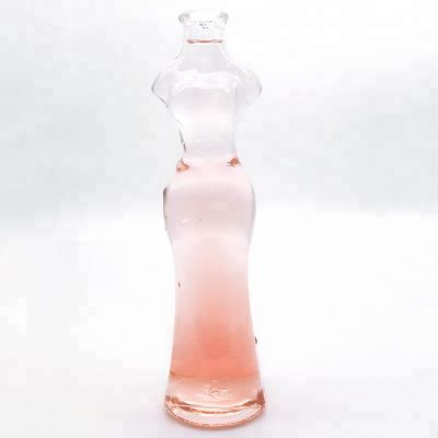 Wholesale Unique Lady Women Body Shape Glass Wine Bottles 