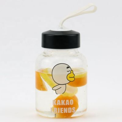 Cartoon Duck Design 330ML High Borosilicate Glass Water Bottle New Design Water Bottle 