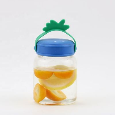 Cartoon Water Bottle Glass Portable Bottle Glass Water Bottle With Cartoon Pattern 