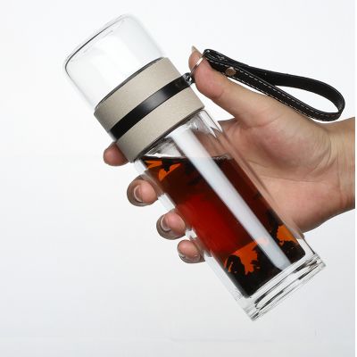 Portable Borosilicate Glass Tea Infuser with strainer tea brew 