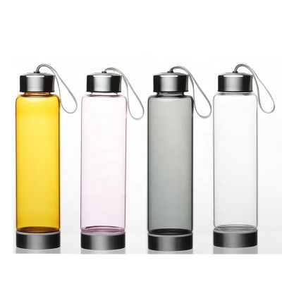 china colored clear glass water bottle 