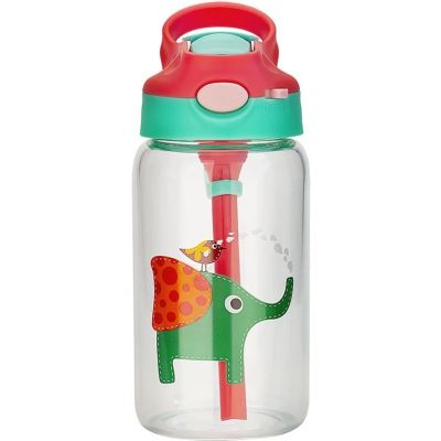 Cartoon lovely animal female portable children straw adult super cute leakproof water glass 
