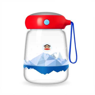 Penguin monkey casual creative student lovely glass flower tea children's cup 
