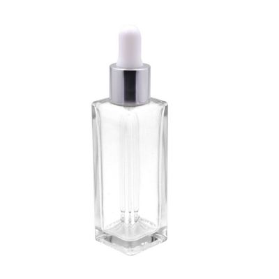 1oz cosmetic glass dropper bottle rectangle essential oil bottle in wholesale 