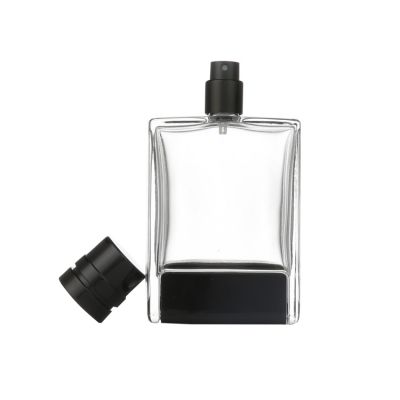 Manufacturer custom polished perfume glass manufacturer glass clear perfume bottles crystal with screw cap 