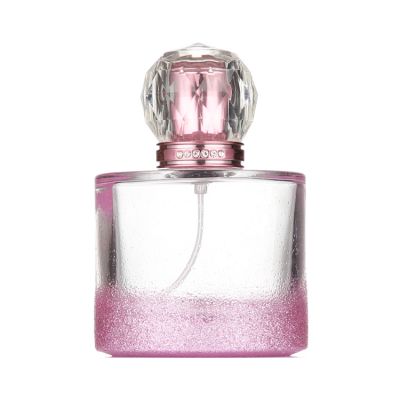 Wholesale Cosmetic Pink Cylindrical Empty Refillable Glass Perfume Bottle 100ml 