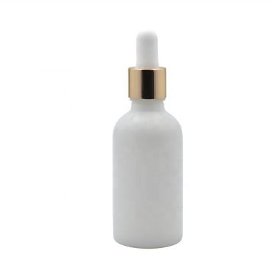 china wholesale luxury opal glass oil dropper bottle with pipette 