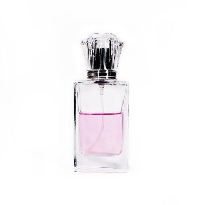 OEM Wholesale 50 ml Square Glass Perfume Bottle 
