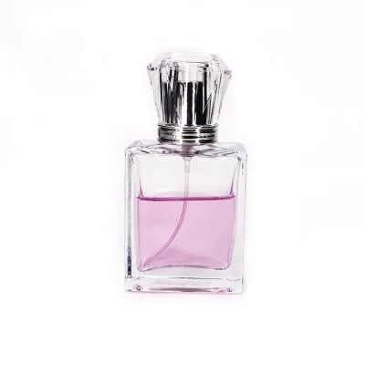 OEM Wholesale Square Empty Glass 55ml Perfume Bottle 