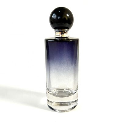 Modern Design OEM Logo 100ml Cylinder Shape Glass Perfume Bottle 