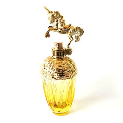 Unicorn Design 80ml Antique Style Gold Unique Vintage Perfume Bottle 