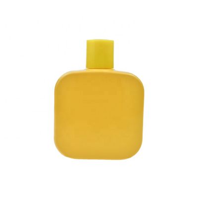 Flat Square Shape Classical Vintage 100ml Glass Men Cologne Pump Spray Bottles 