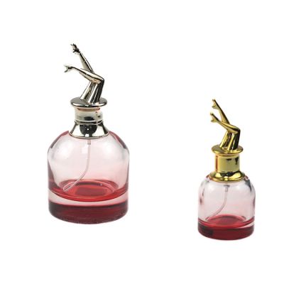 Custom Mini Gradient Color Perfume Bottles 30ml With Unique Zamac Perfume Cap 