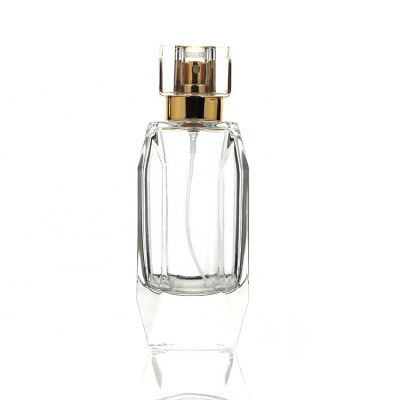 Wholesale Luxury Empty 70ml Glass Square Perfume Spray Bottle 