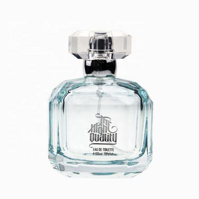 100ml Oval Cube Square Painting Color Crystal Glass Custom Hot Stamp Logo Perfume Glass Bottle 100ml 