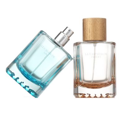 Cosmetics Containers Elegant Screen Printing Transparent Empty Glass Perfume Bottles 100 ml 