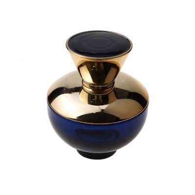 Royal Luxury Dylan Blue Women Round 100ml Empty Glass Perfume Spray Bottle 