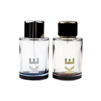Customize Luxury 110ml Cylinder Shape Men Spray Perfume Glass Bottle 