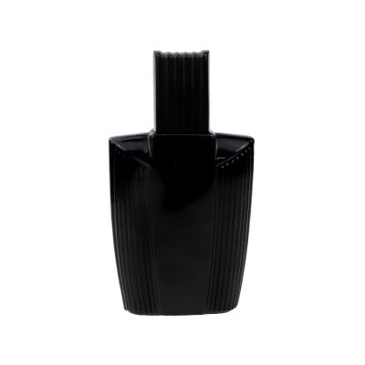 Black Classical Men Cologne Square Empty Glass Perfume Bottle 120 ml 