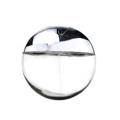 Empty Luxury Fragrance Flat Round Men AQVA 100ml Perfume Glass Bottle 