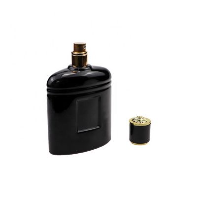 Fashion High Quality Square 100ml Black Perfume Bottle For Men 