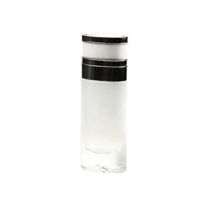 Luxury 60ml White Crystal Glass Perfume Bottle With Spray 