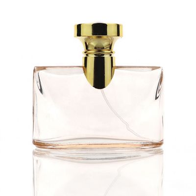 Wholesale Luxury Empty 100ml Refillable Square Glass Perfume Bottle 