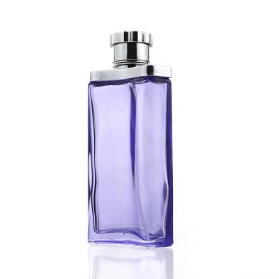 Korea Elegant 85ml Square Purple Perfume Bottle 