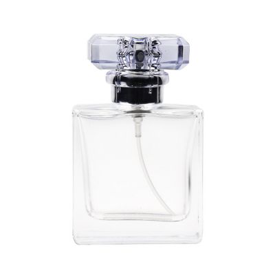 Custom Printed Logo Square Perfume Bottle 50 ml