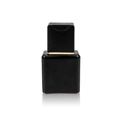 Wholesale High Quality Black Square Glass 50ml Men Perfume Bottle 