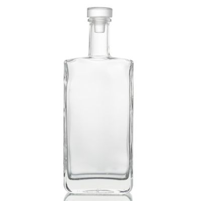 High Quality Flint 500ml Flat Flask Glass Liquor Bottle 