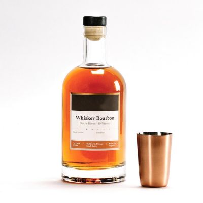 Wholesale hot sale clear glass wine bottles with seal cap 750ml 