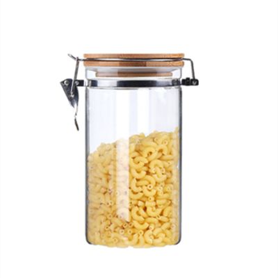 food grade colorful lid tea glass storage jar