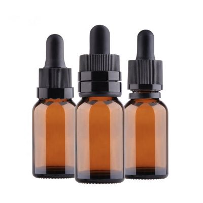 10ml 15ml 20ml 50ml 100ml Essential Oil Amber Glass Dropper Bottle with Cap