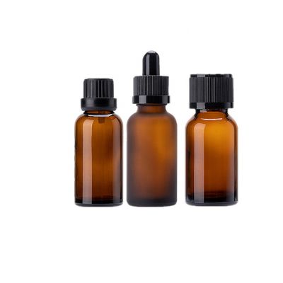 Hot amber essential oil glass bottle 30ml with dropper 