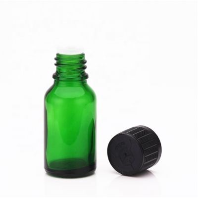 10ML Green Essential oil bottle glass hair oil skin care essential oil bottle with screw cap OEM 