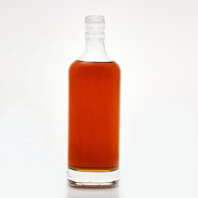 Straight Glass Short T Cork Round Square Whiskey 750ml 700ml 500ml Liquor High Level Glass Wholesale Vodka Bottles