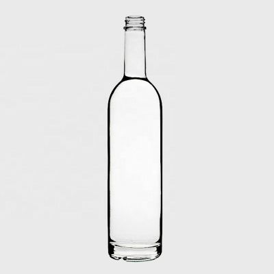 Super Flint Tall Good Vodka Round Shape 75cl Spirits Whiskey Gin empti liquor alcohol 750ml Clear Bottles with Screw Cap 