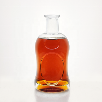 Wholesale Extra Flint Cognac Empty Custom White Custom 750ml 700ml 500ml Small Vodka Spirit 375ml Clear Glass Liquor Bottle