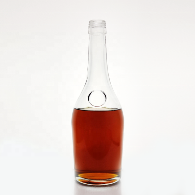 transparent 700ml alcohol bottle whiskey with screw cap wholesale glass spirit bottle for liquor 700ml whisky bottle 