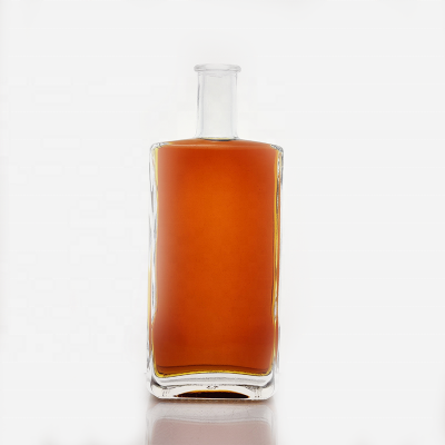 Cork Top Rectangle 500ml Square Shape 700ml 1l Liquor Decanter Glass Spirit Bottles Wholesale Empty Glass Bottle Spirit 750ml 