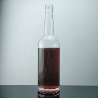 Clear Wine Whisky Glass Bottles 750 ml Manufacturers With Screw Cap Wholesale 750ml Glass Whisky Bottle For Liquor