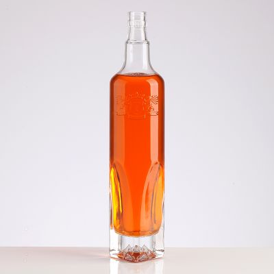 Wholesale 500ml luxury empty glass wine bottle Bitters bottle vodka bottle 600ml with cover 