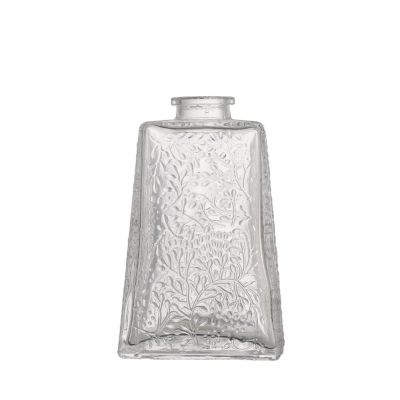 China manufacturer factory price empty liquor glass bottles 375 ml with cover
