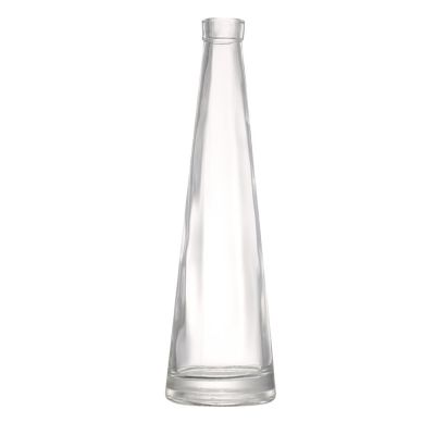 custom empty mini 300 ml glass liquor bottle vodka spirits glass bottle with cork