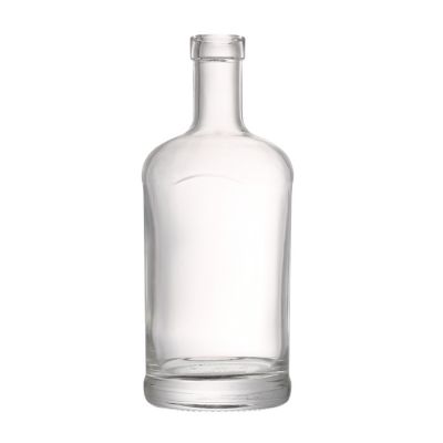 750 ml classic clear glass vodka whisky liquor bottles high quality good price with lid 