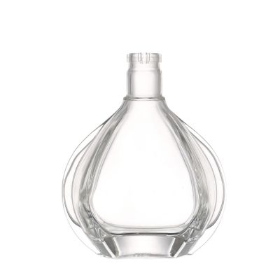 Stocked flint cheap price 700 ml clear liquor bottles vodka wine with crown 