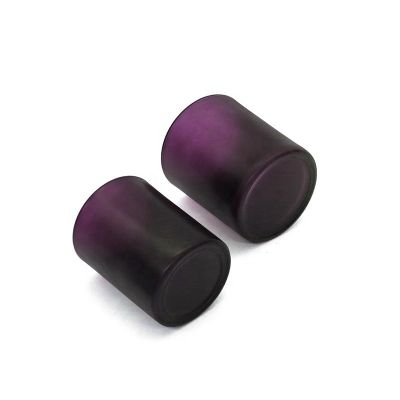 wholesale 200ml colored round empty votive glass candle jars 
